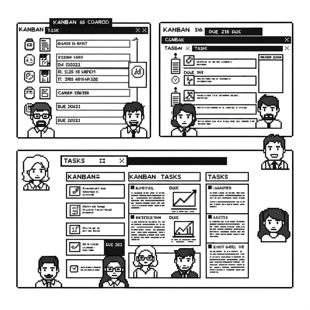 Project management illustration